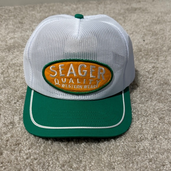 Seager White and Green Trucker Hat - Picture 1 of 1
